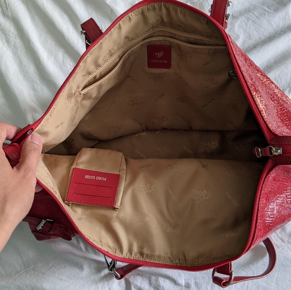 Piero Guidi Red Women's Handbag - Picture 3 of 5